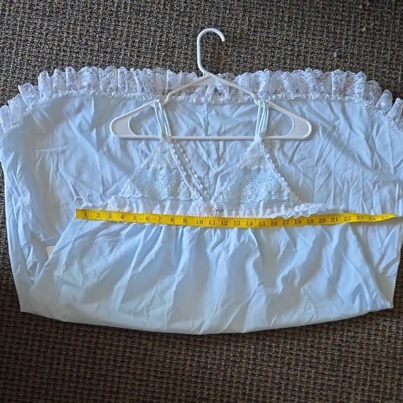 Dior Blue Smocked Halter Pajama - Picture 13 of 13